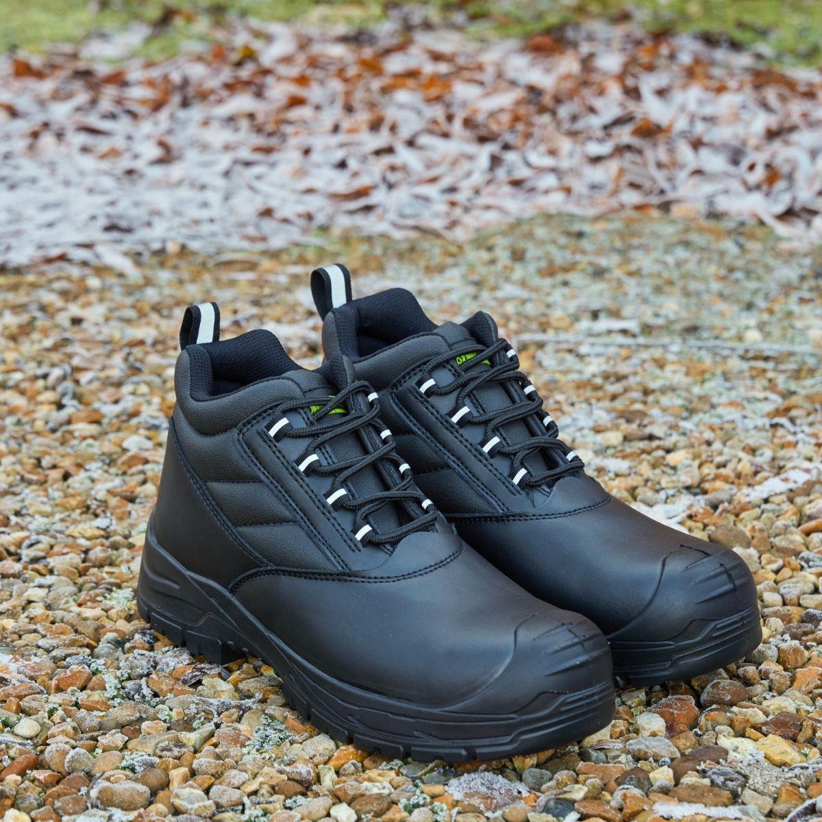 Apache Hamilton Black GRS Leather Composite Safety Work Boots