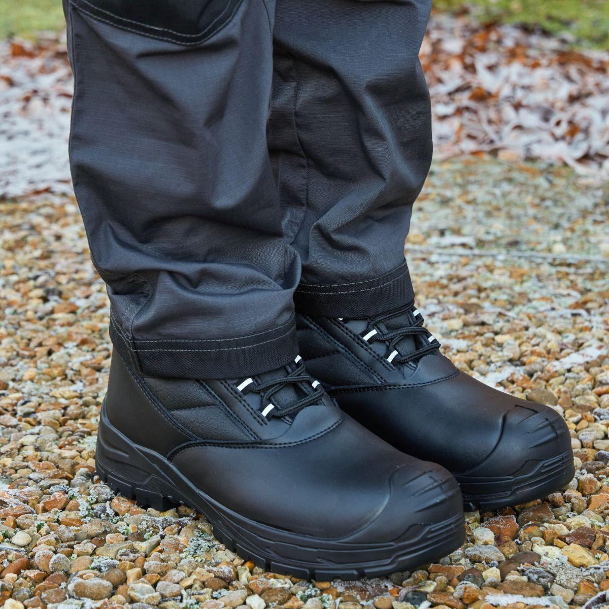 Apache Hamilton Black GRS Leather Composite Safety Work Boots