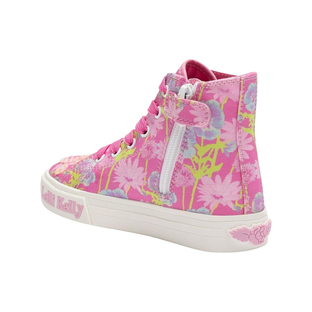 Lelli Kelly LK4910 Eloise Mid Fuchsia Canvas Baseball Boots