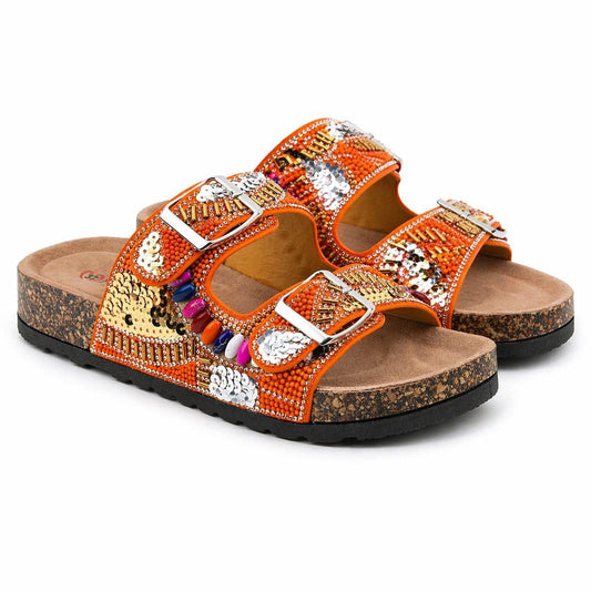Heavenly Feet Jess Vegan Slider Sandals
