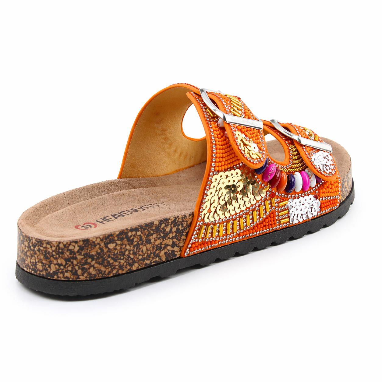 Heavenly Feet Jess Vegan Slider Sandals