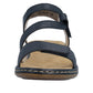 Rieker Womens Blue Leather Sandals 659C7-16