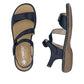 Rieker Womens Blue Leather Sandals 659C7-16