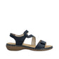 Rieker Womens Blue Leather Sandals 659C7-16