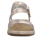 Rieker Womens Metallic Leather Sandals 659C7-89