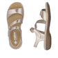 Rieker Womens Metallic Leather Sandals 659C7-89