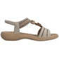 Rieker Womens Slingback Sandals Beige 61855