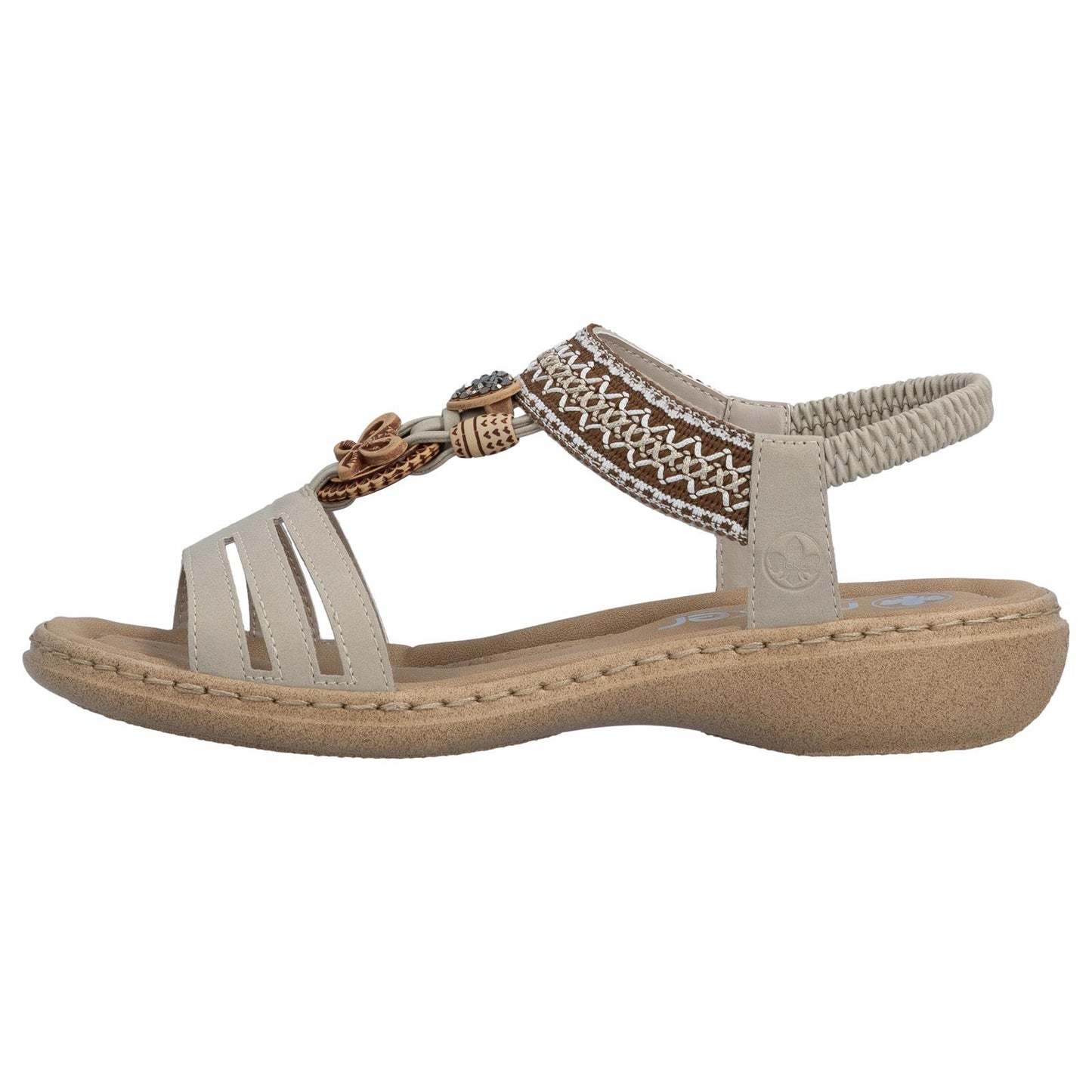 Rieker Womens Slingback Sandals Beige 61855