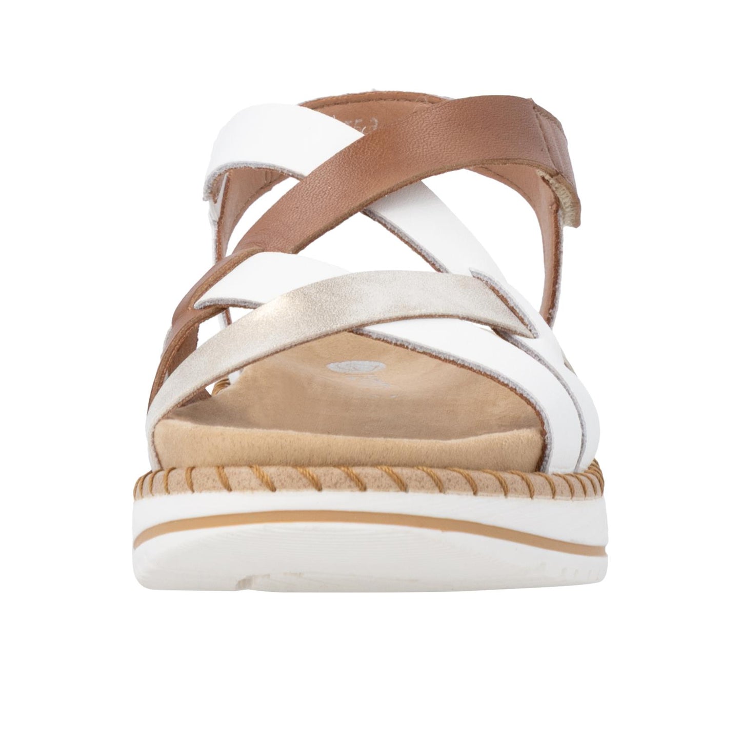 Remonte Women's Sandals D3J53-80 White Brown