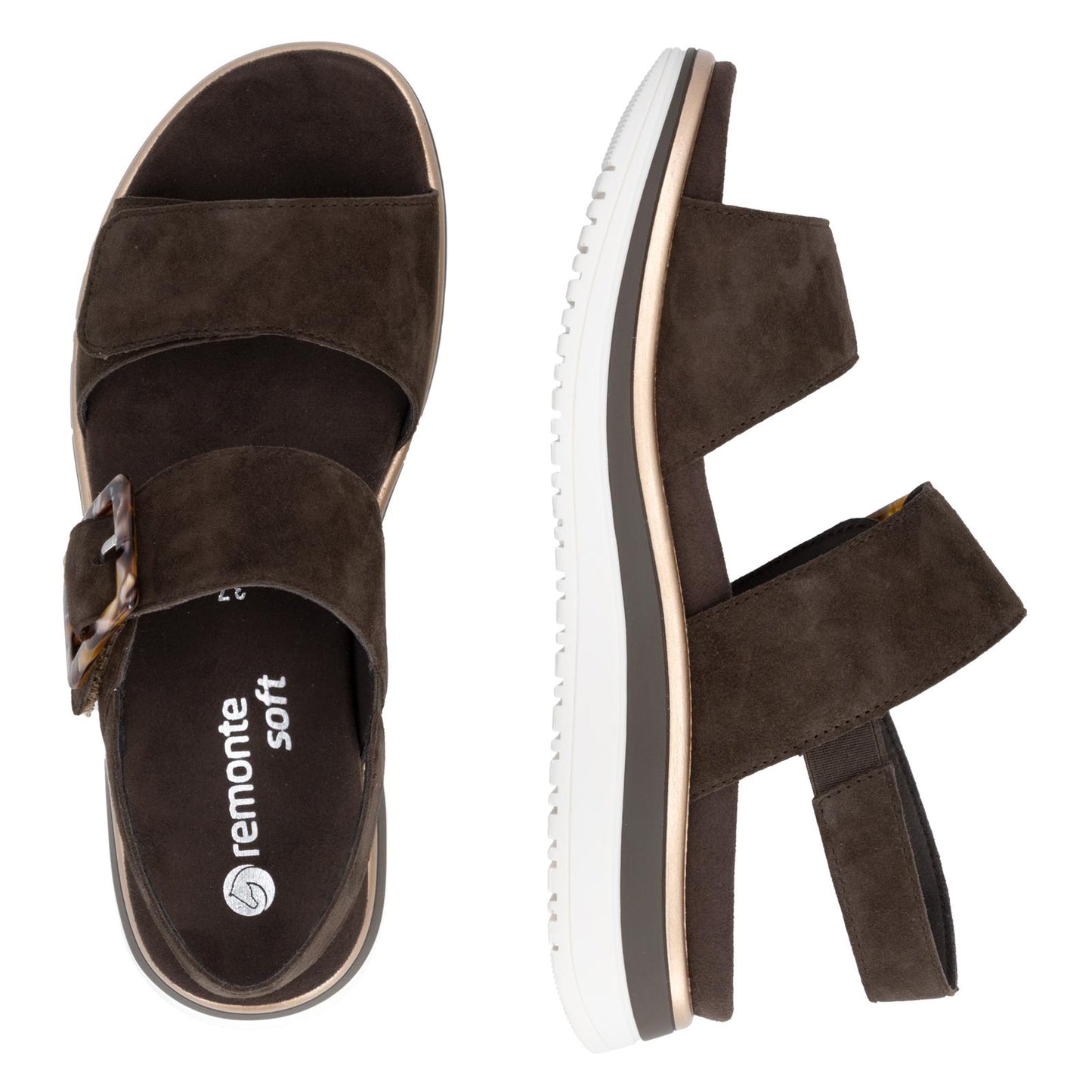 Remonte Women's Suede Leather Sandals D1J62