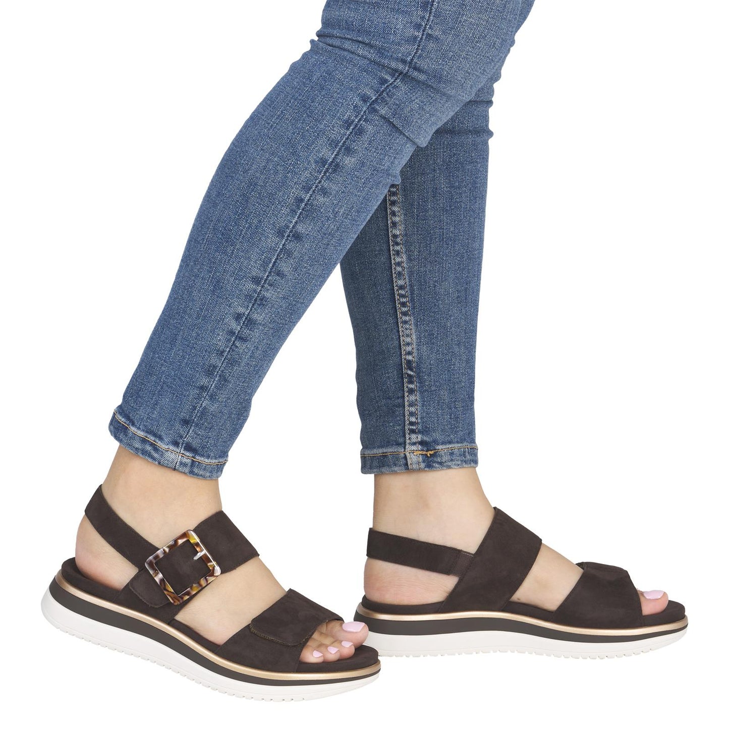 Remonte Women's Suede Leather Sandals D1J62