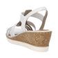 Remonte Women's Wedge Sandals Silver R6264