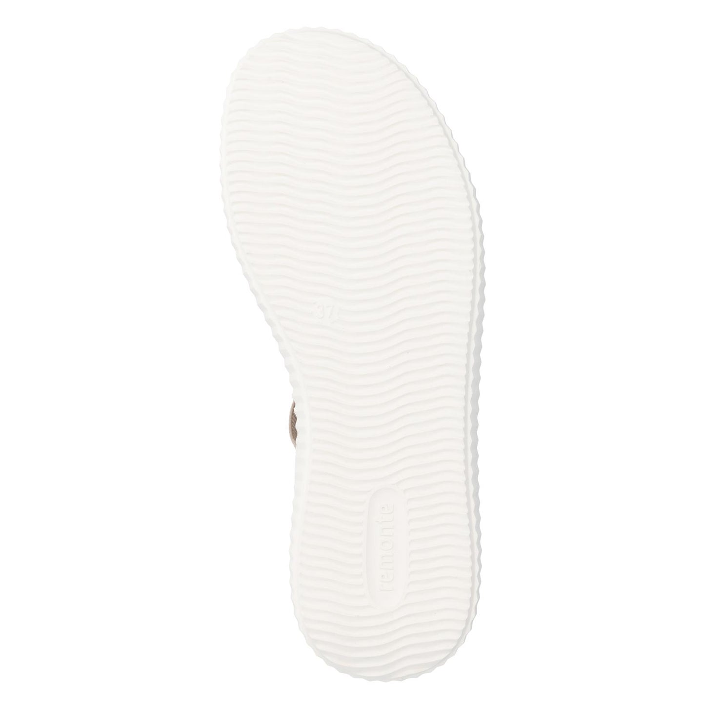 Remonte Women's Wide Fit (H) Wedge Sandals Beige D3L52