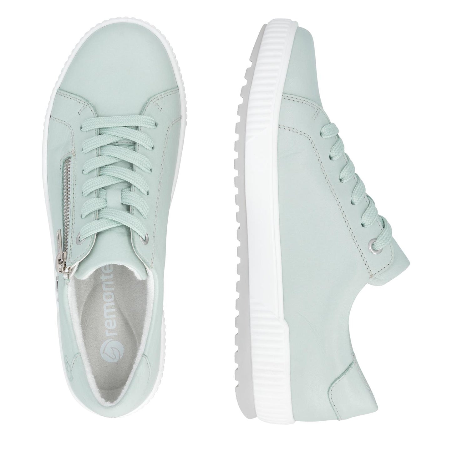 Remonte Women's Green Leather Trainers D0700