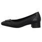Rieker Women's Black Leather Court Shoes 43453-00