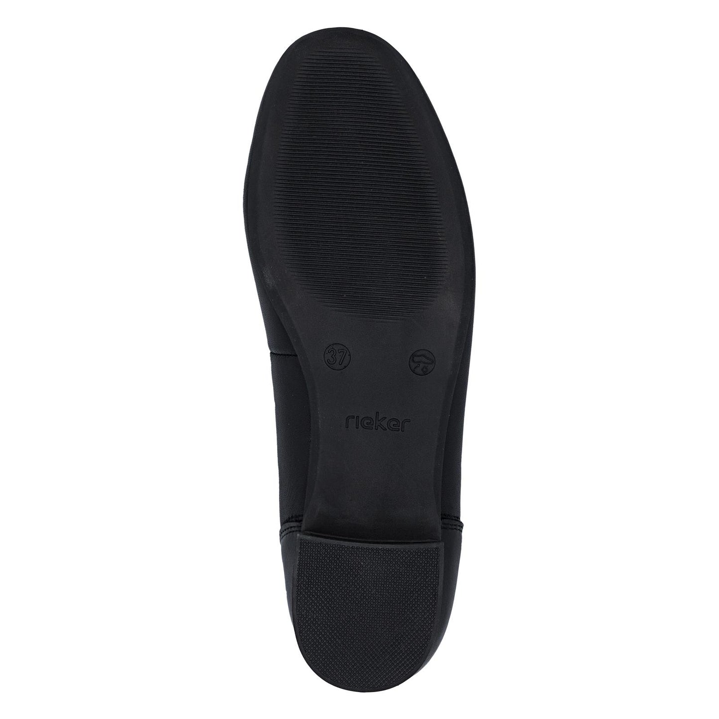 Rieker Women's Black Leather Court Shoes 43453-00