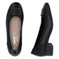 Rieker Women's Black Leather Court Shoes 43453-00
