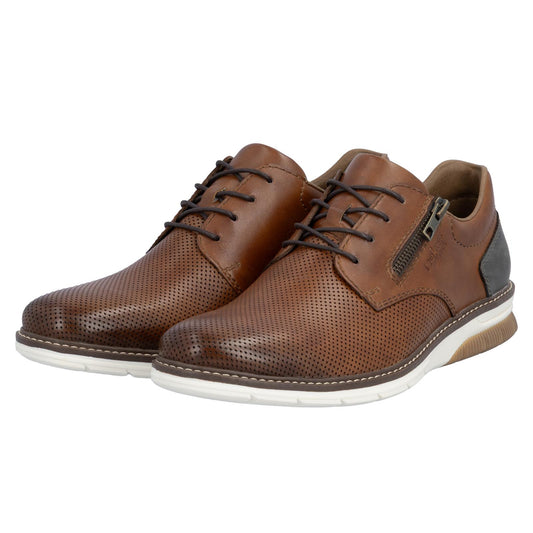 Rieker Men's Brown Leather Shoes 14412-24