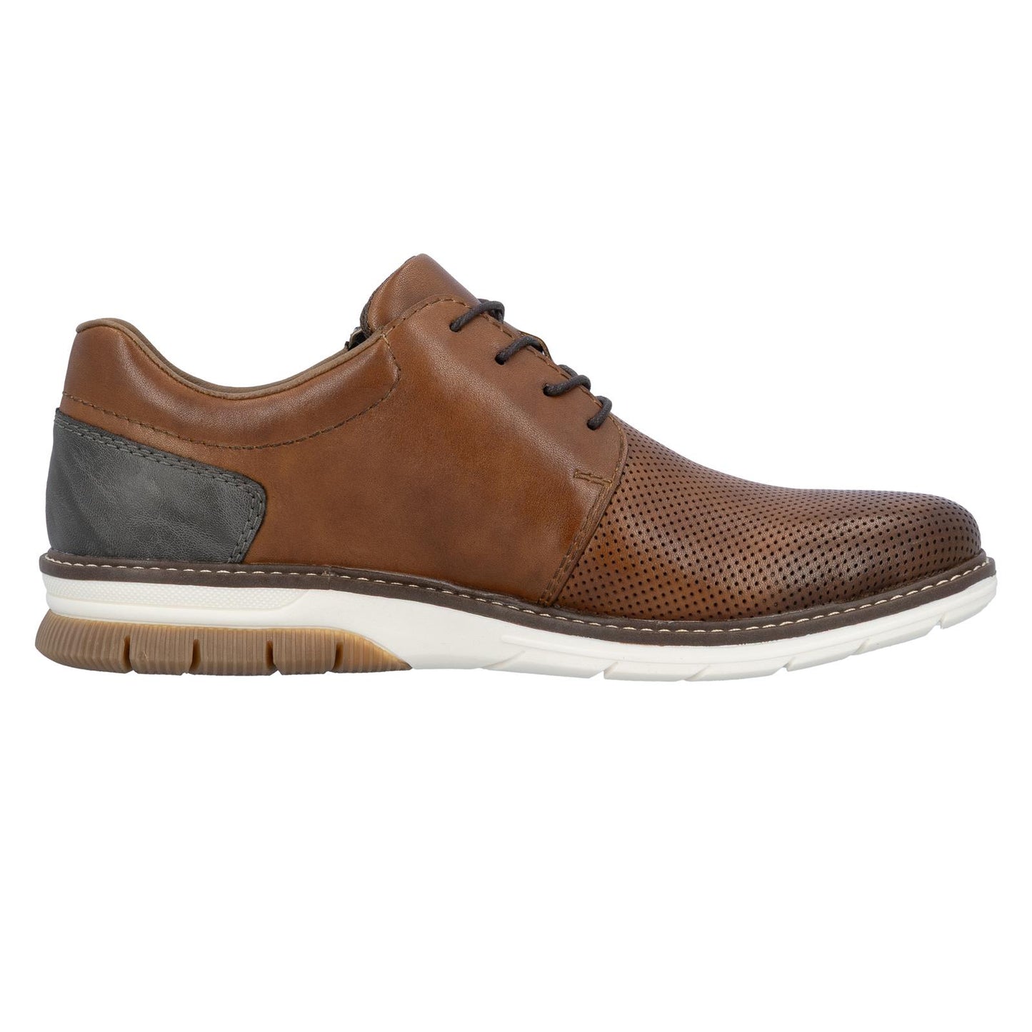 Rieker Men's Brown Leather Shoes 14412-24