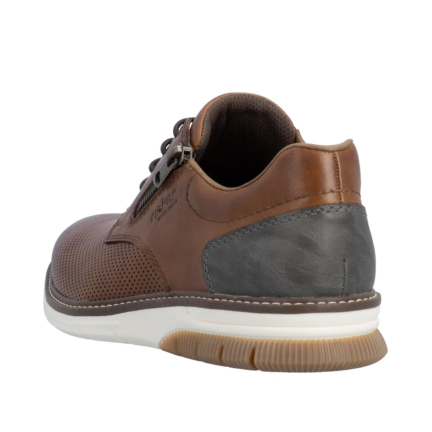 Rieker Men's Brown Leather Shoes 14412-24