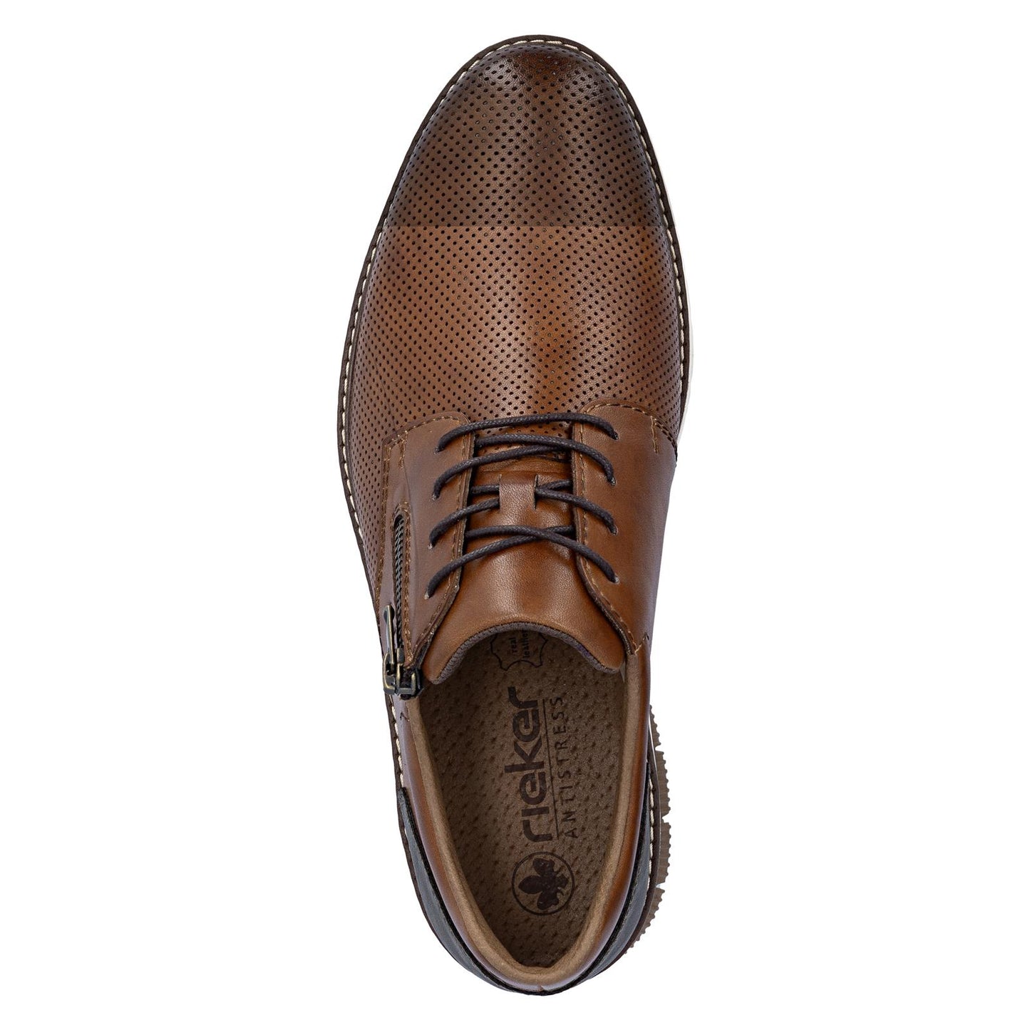 Rieker Men's Brown Leather Shoes 14412-24