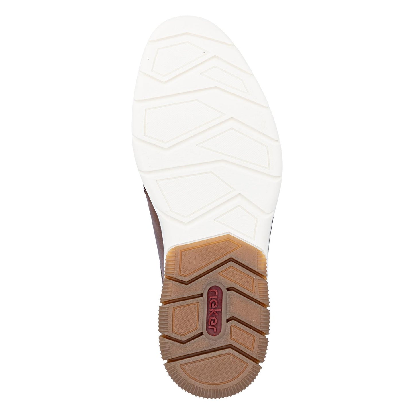 Rieker Men's Brown Leather Shoes 14412-24