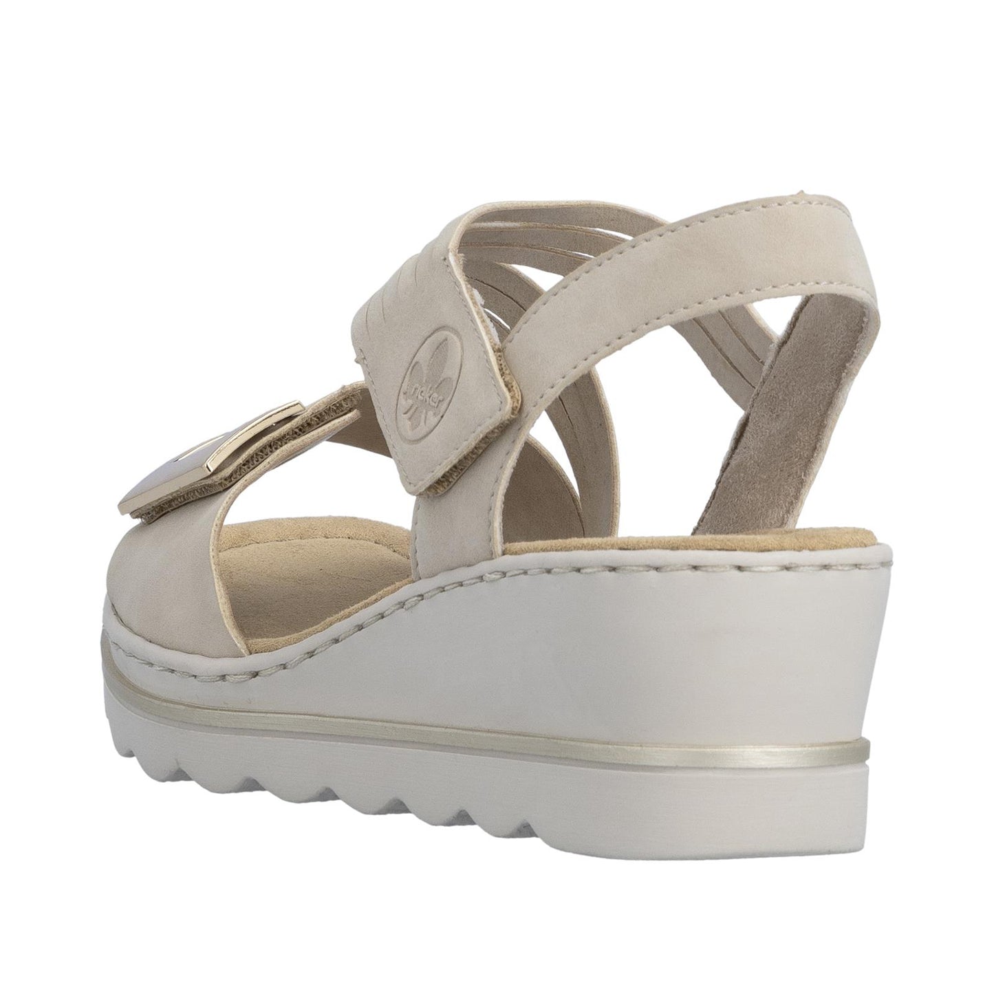 Rieker Women's Wedge Sandals Beige 67410