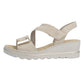 Rieker Women's Wedge Sandals Beige 67410