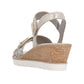 Remonte Women's Wedge Sandals Light Gold R6266