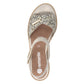Remonte Women's Wedge Sandals Light Gold R6266