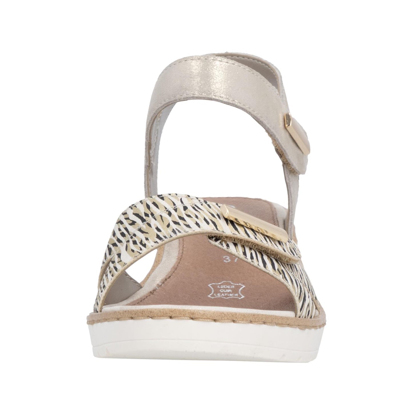Remonte Women's Wedge Sandals Light Gold R6266
