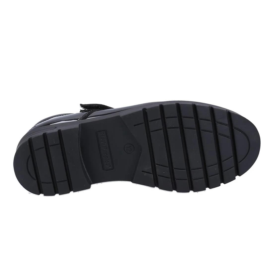 Hush Puppies Sabrina Jnr Black Patent School Shoes