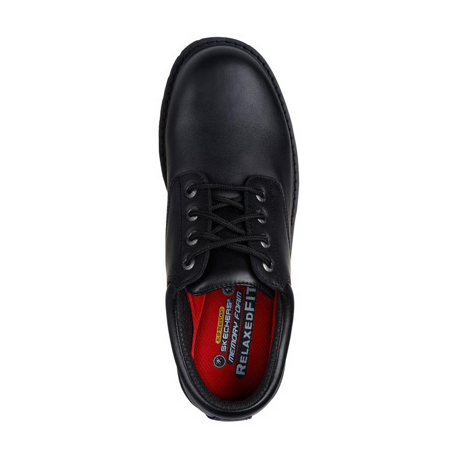 Skechers Men's Cottonwood Cantix Black Work Shoes 200251EC