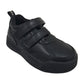 Little Green Feet Spider Boys Black School Shoes