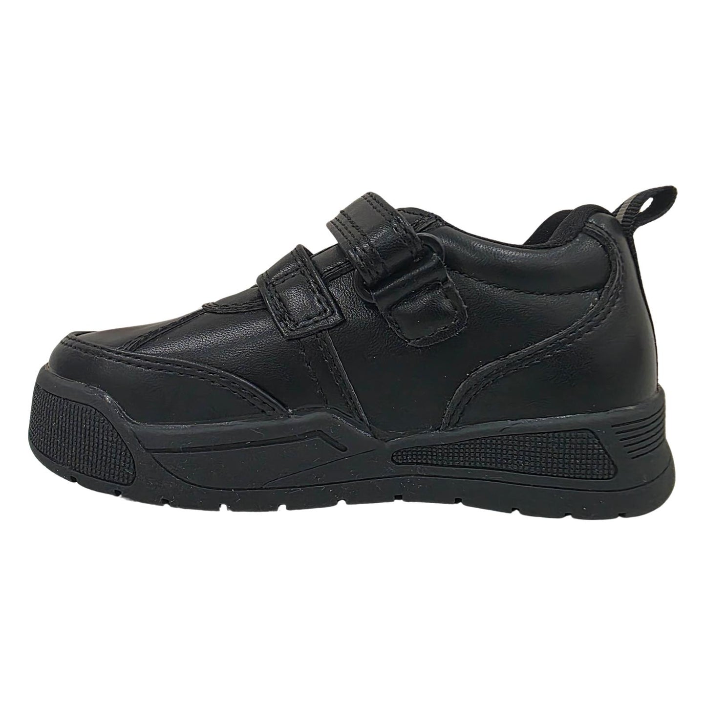 Little Green Feet Spider Boys Black School Shoes