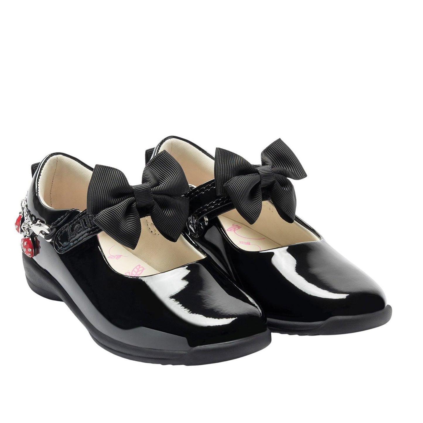 Lelli Kelly Ladybird F Fit Patent School Shoes LKSA8493