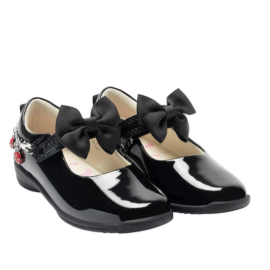 Lelli Kelly Ladybird F Fit Patent School Shoes LKSA8493