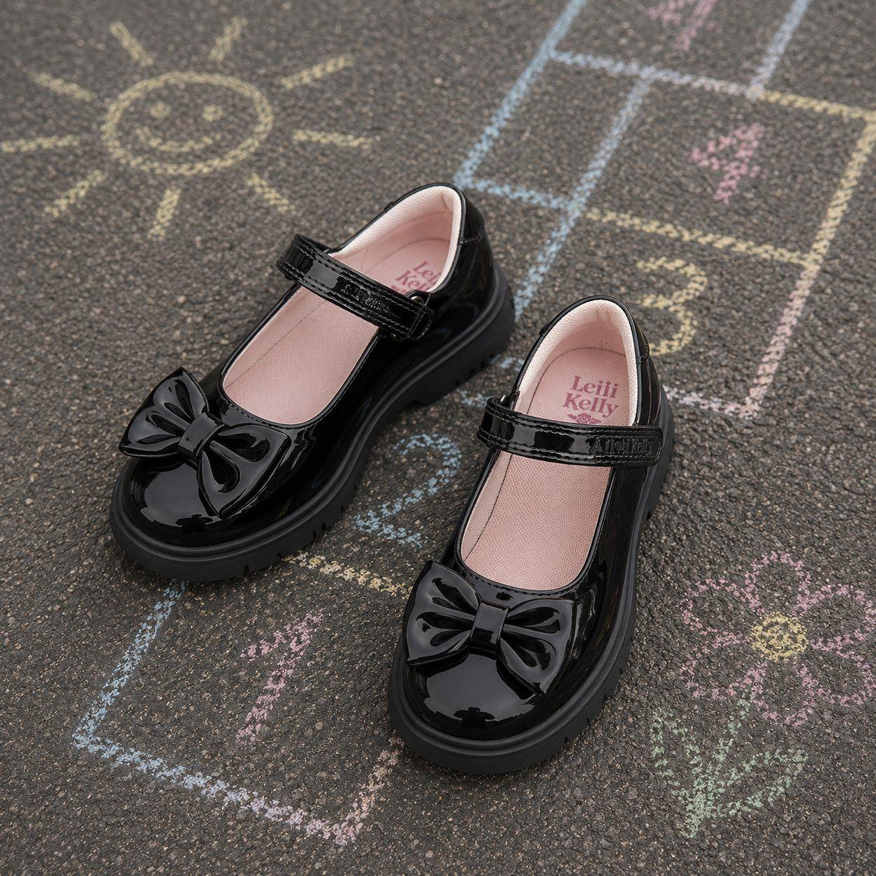 Lelli Kelly Billie Black Patent School Shoes LKSA8907