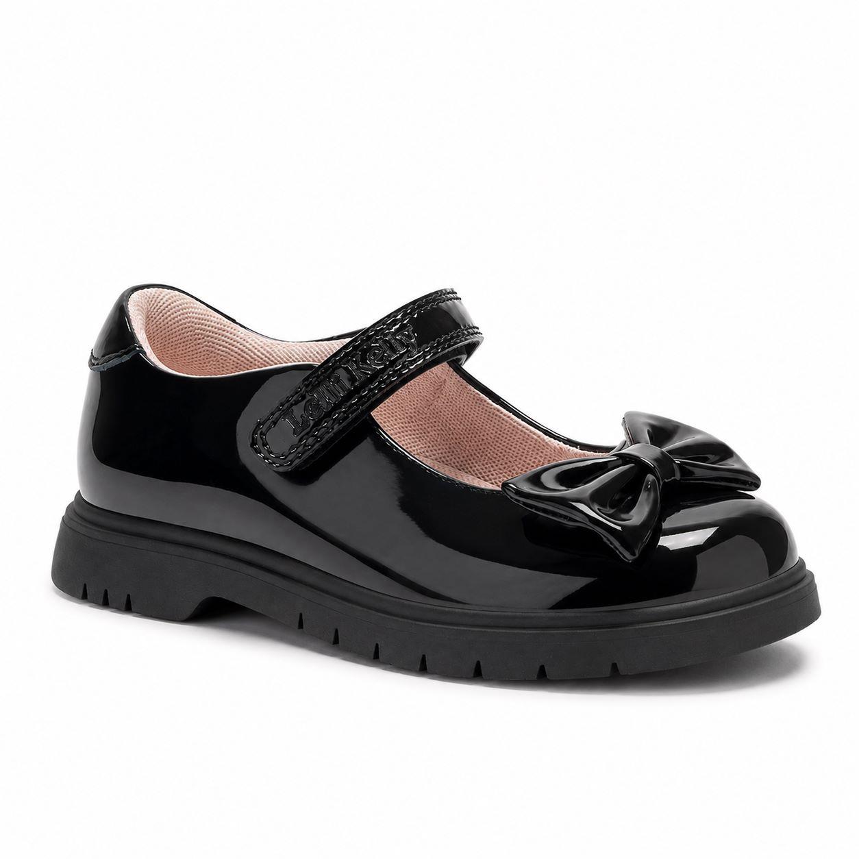 Lelli Kelly Billie Black Patent School Shoes LKSA8907
