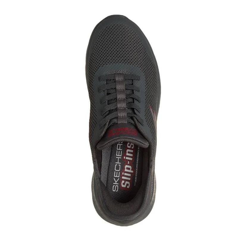 Skechers Mens Slip Ins Trainers Dark Grey Hands Up 216324/DKGY