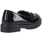 Hush Puppies Hazel Snaffle Black Patent SNR School Shoes