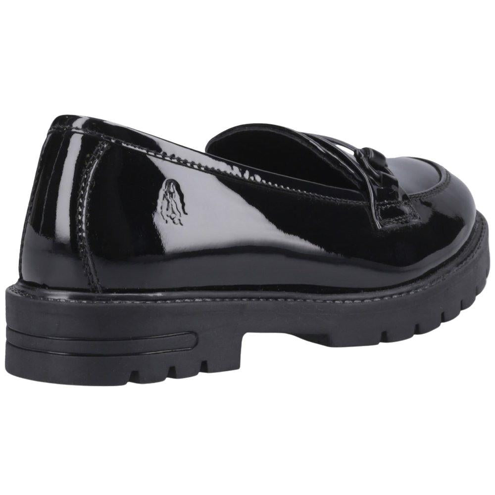 Hush Puppies Hazel Snaffle Black Patent SNR School Shoes