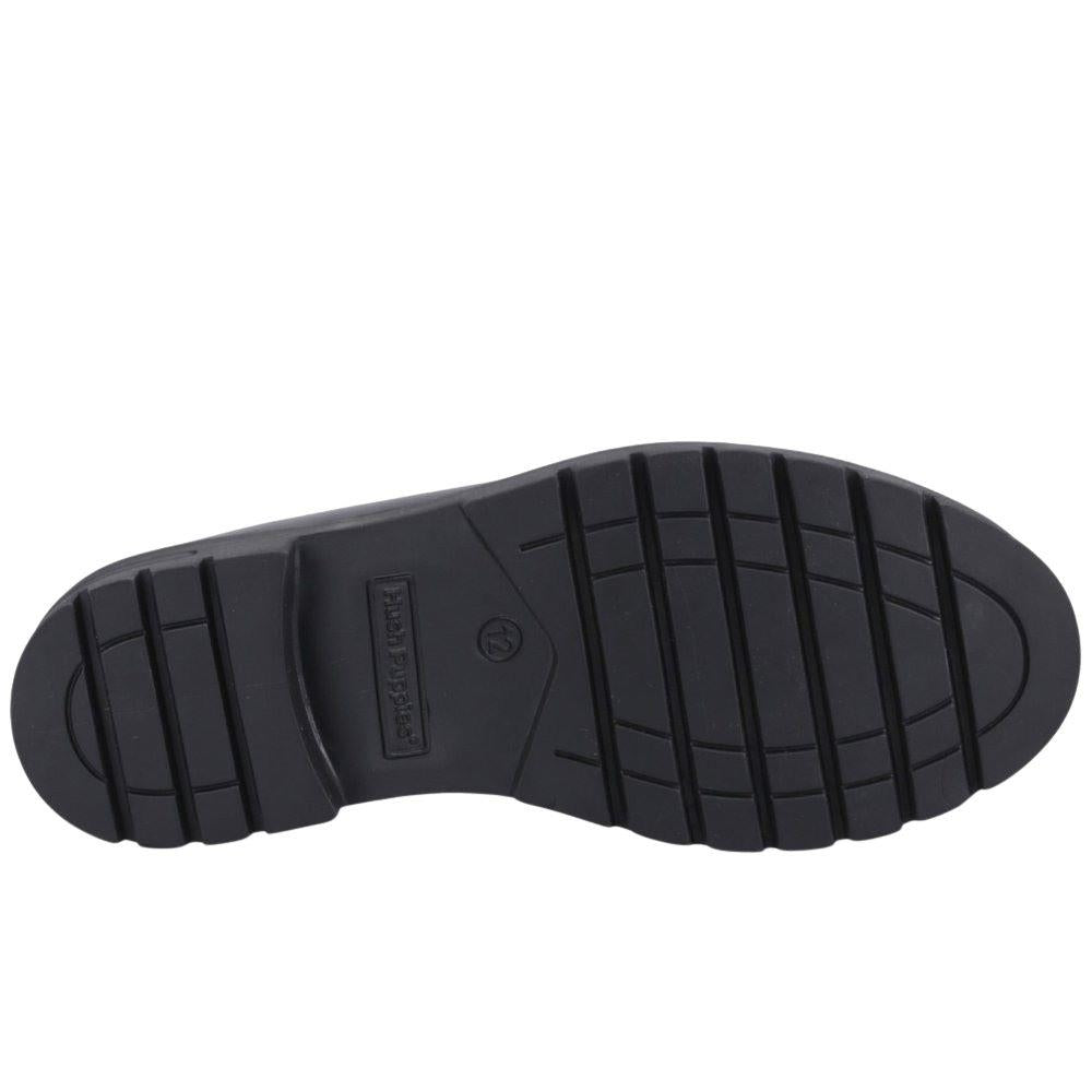 Hush Puppies Hazel Snaffle Black Patent SNR School Shoes