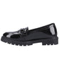 Hush Puppies Hazel Snaffle Black Patent SNR School Shoes