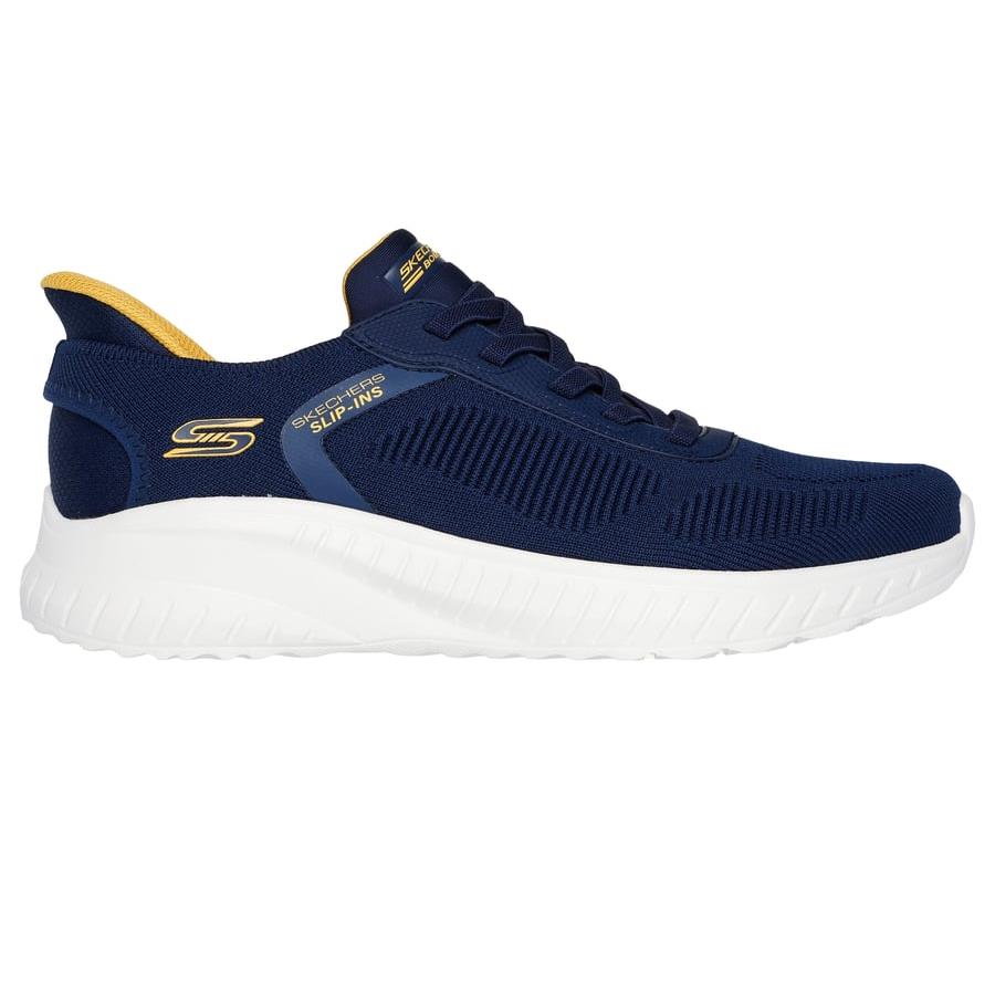Skechers Slip-ins® Men's BOBS Sport Squad Chaos - Solid Step Navy Wide Fit Trainers 118312W/NVY