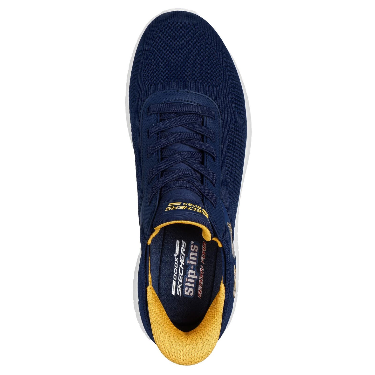 Skechers Slip-ins® Men's BOBS Sport Squad Chaos - Solid Step Navy Wide Fit Trainers 118312W/NVY