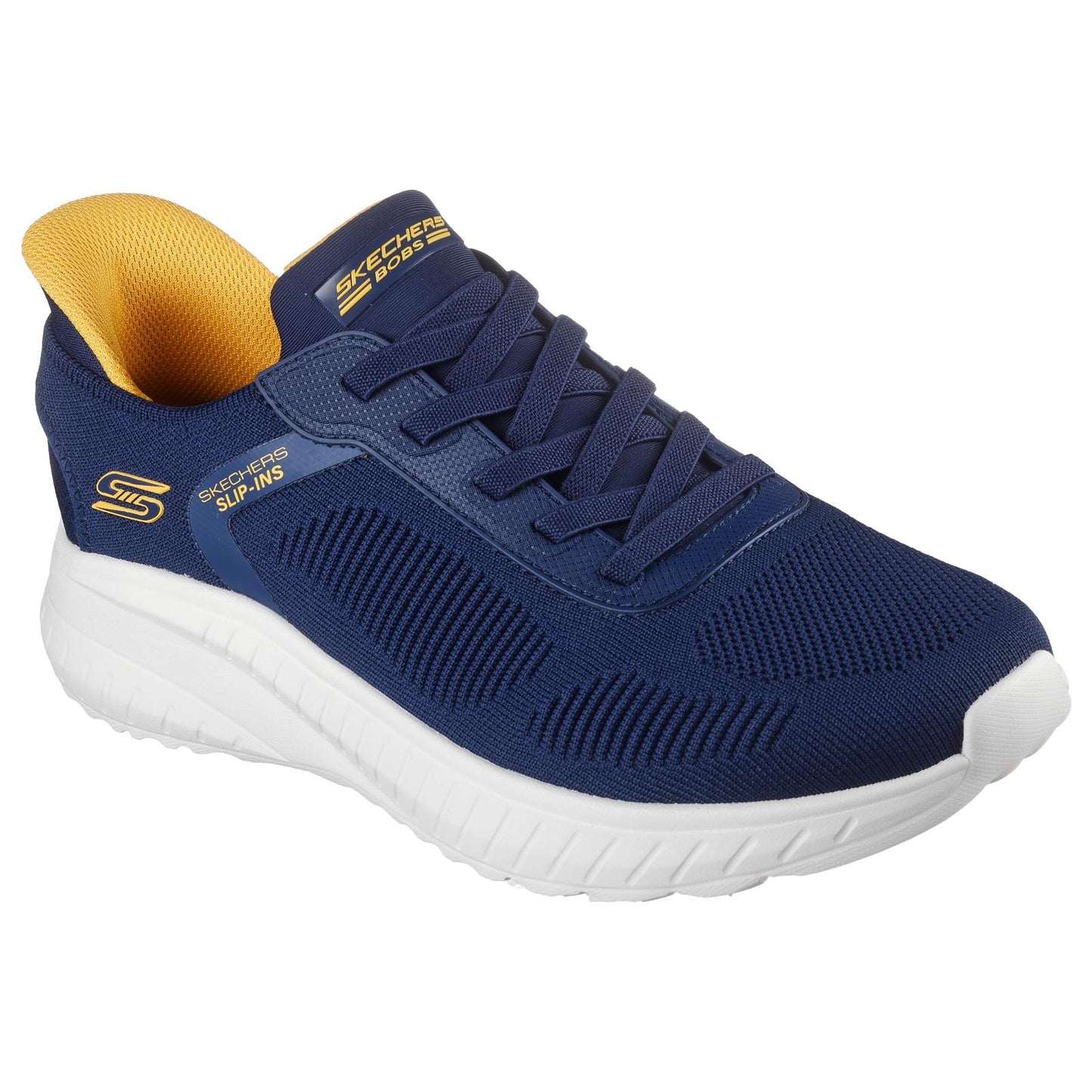 Skechers Slip-ins® Men's BOBS Sport Squad Chaos - Solid Step Navy Wide Fit Trainers 118312W/NVY