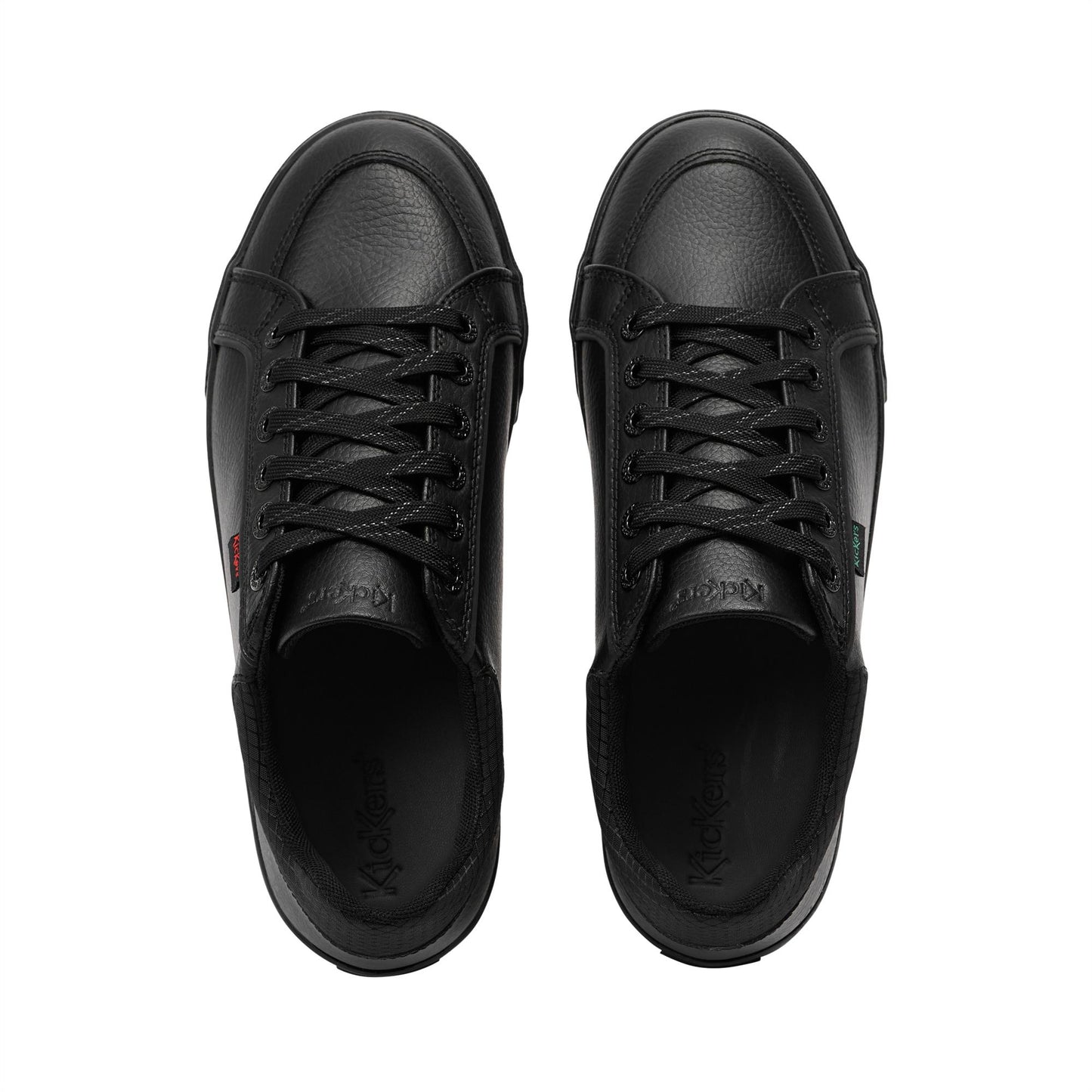 Kickers Tovni Lo Tek Text YU Casual Leather School Shoes