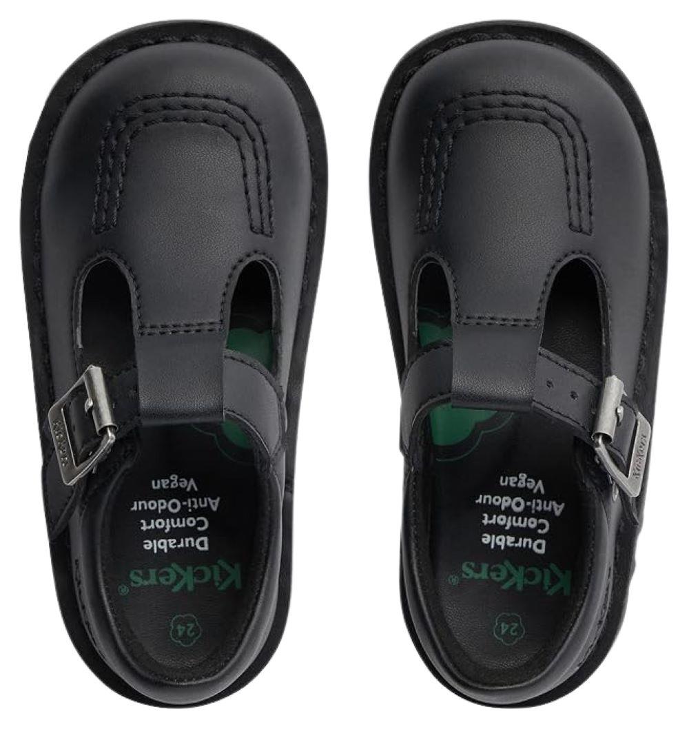 Kickers Kick T I Core Black School Shoes KF0000765BTW