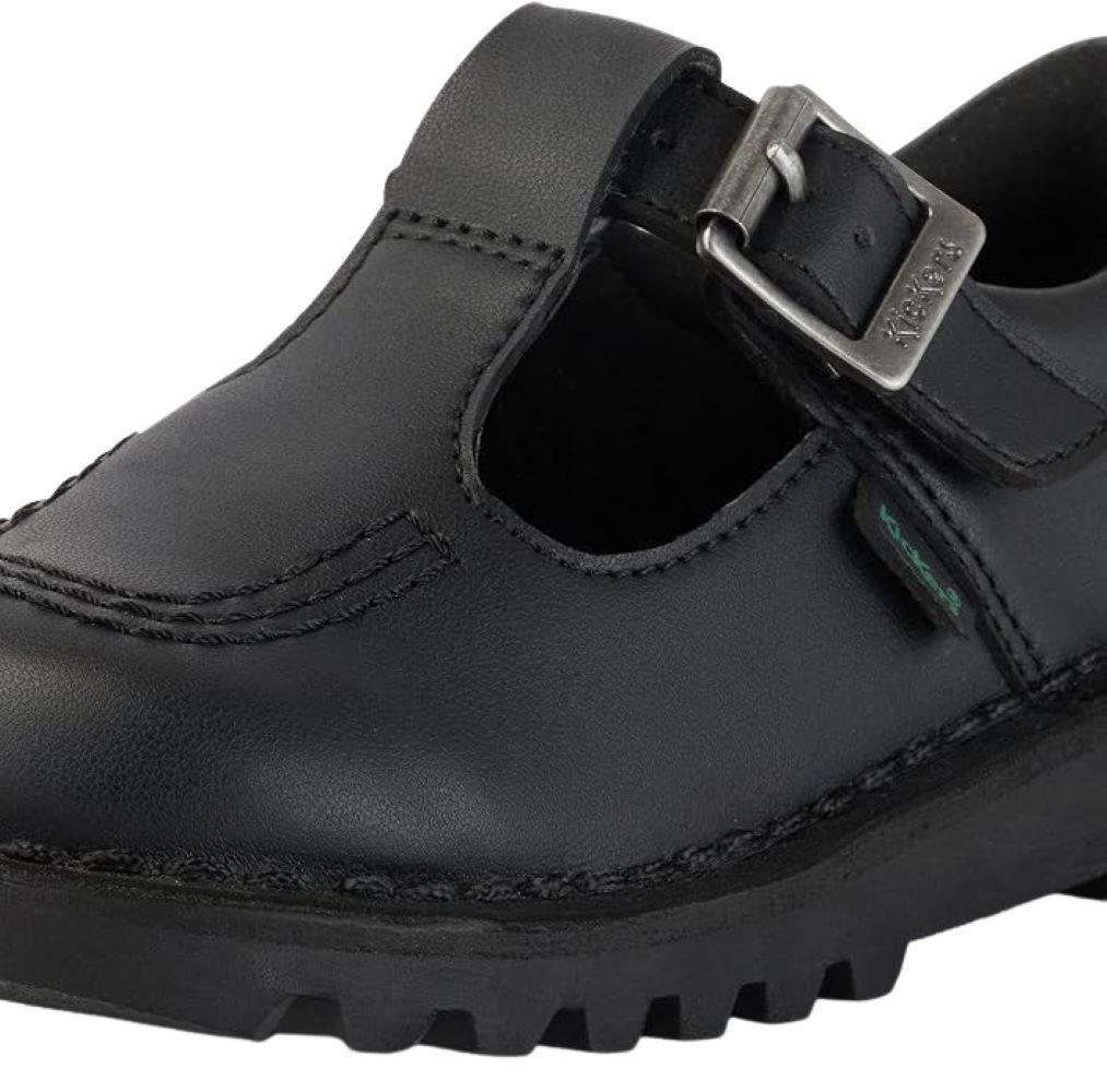 Kickers Kick T I Core Black School Shoes KF0000765BTW